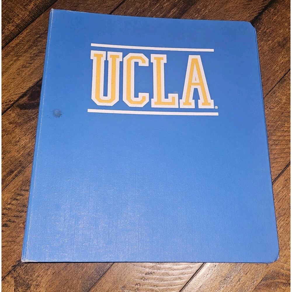 UCLA Bruins College Binder Vintage 3 Ring 2" Advising Workbook 80s 90s 1989 2 In